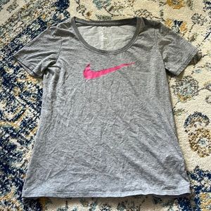 Small Nike dri-fit gray t shirt
